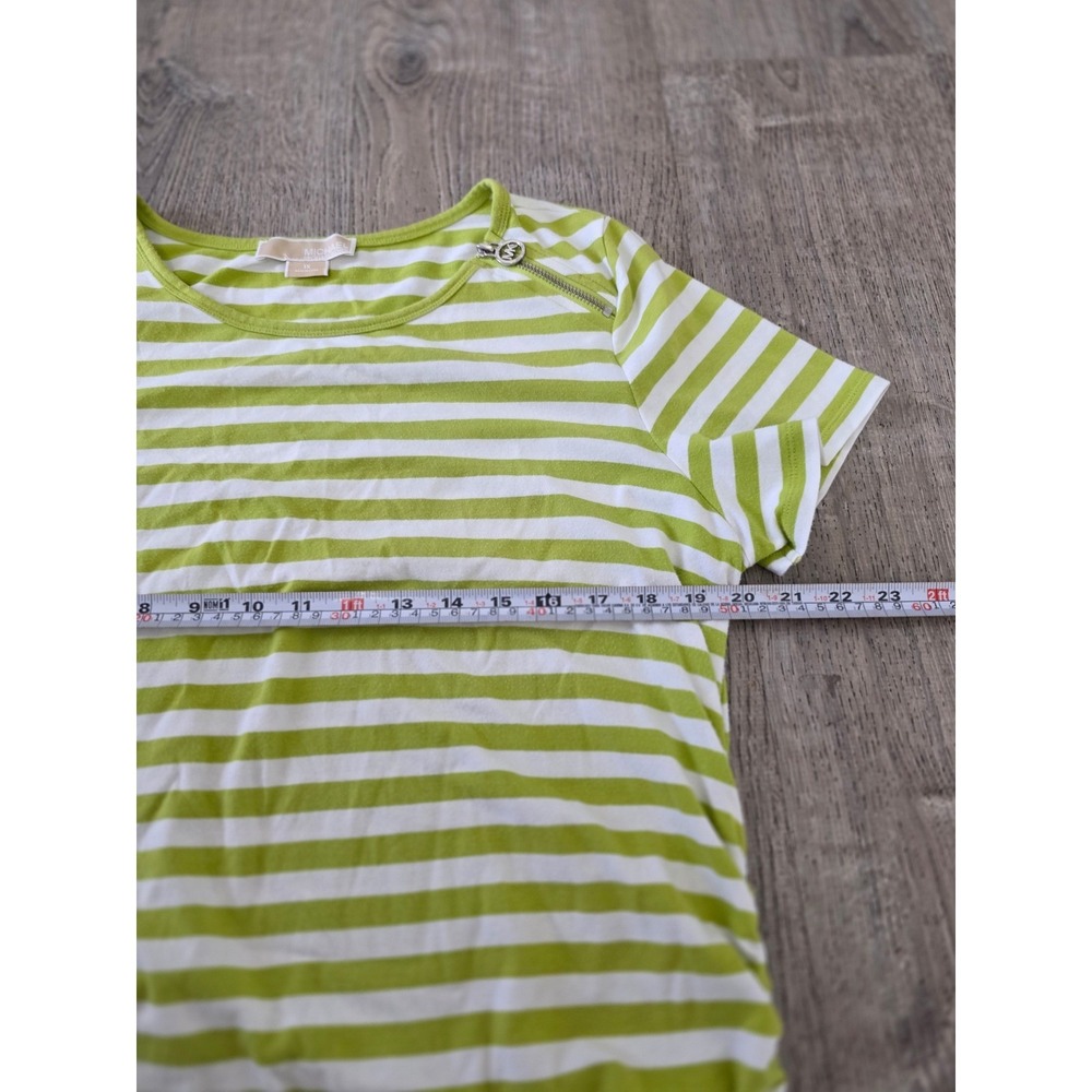 Michael Kors Striped Top Zipper Shoulder Size 1X - Picture 7 of 9